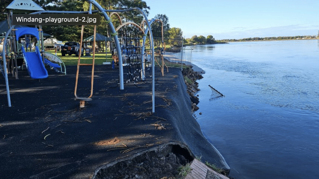 NSW playground removed for community safety due to erosion