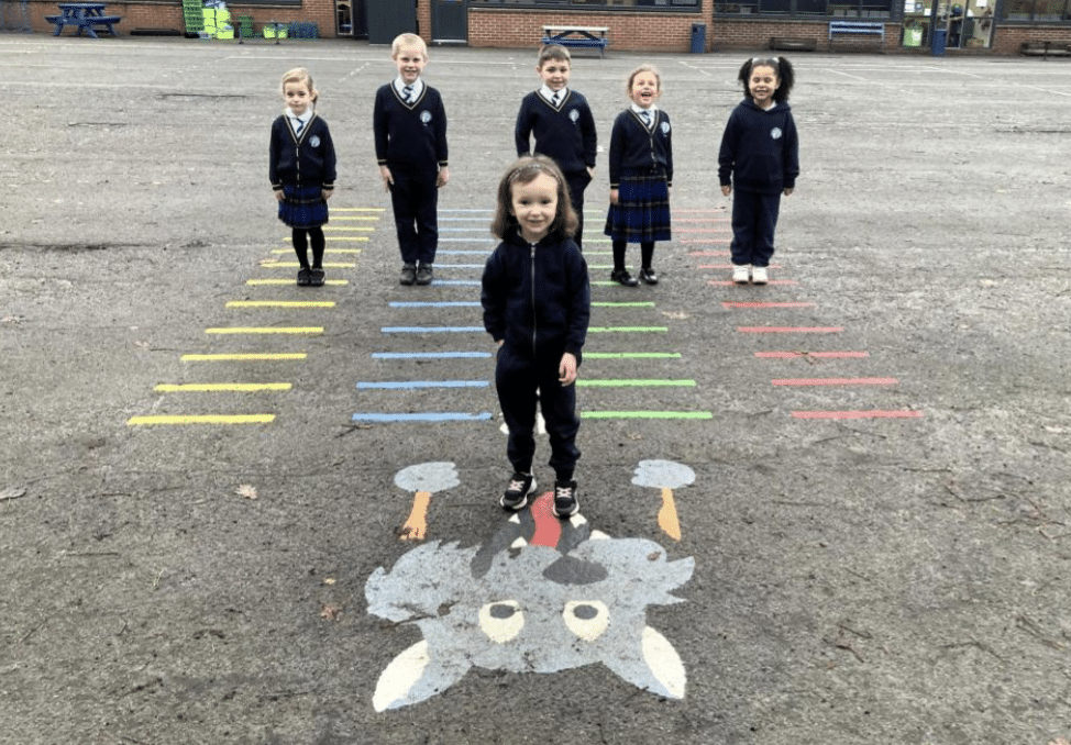 Primary school gets grant for ground markings on playgrounds
