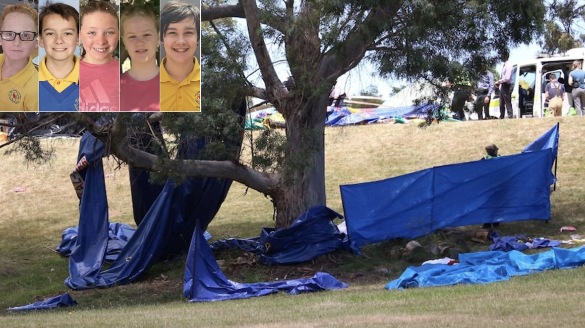 Jumping castle only pegged down by half its anchor points when six children killed, Tasmanian court told