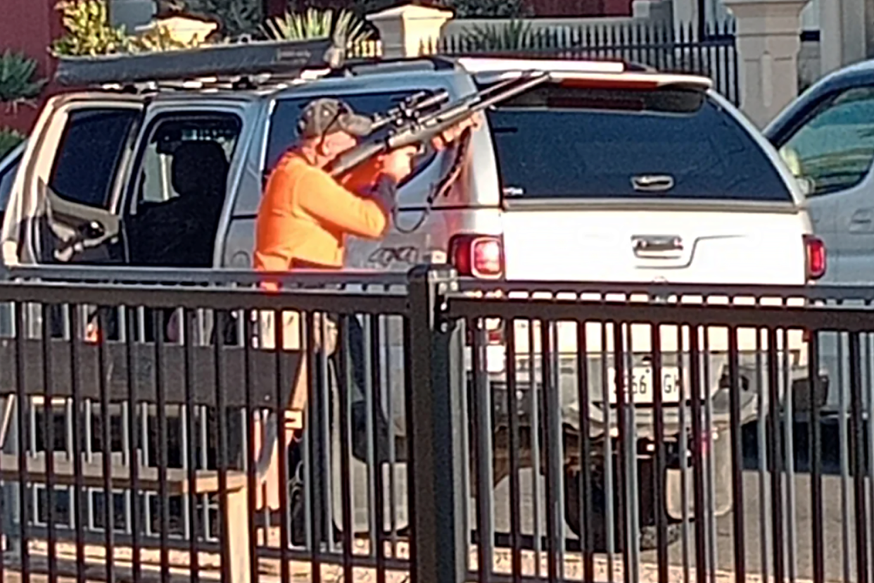 Pigeon culler slammed for firing rifle metres away from playground in broad daylight